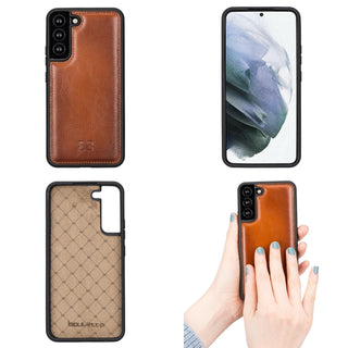 Bouletta Cep Telefonu Kılıfları Samsung Galaxy S22 Serisi Deri Arka Kapak