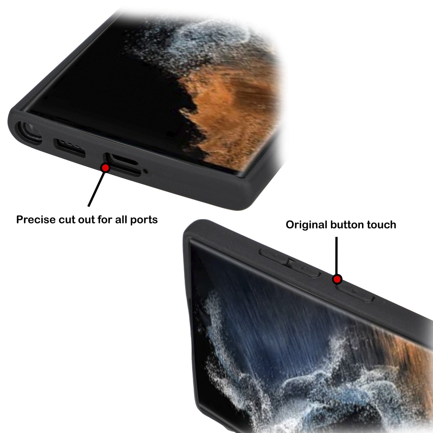 Samsung Galaxy S22 Serisi Kartlıklı Deri Arka Kapak