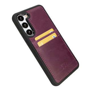 Bouletta Cep Telefonu Kılıfları Samsung Galaxy S23 Serisi Kartlıklı Deri Arka Kapak Premium Koruma