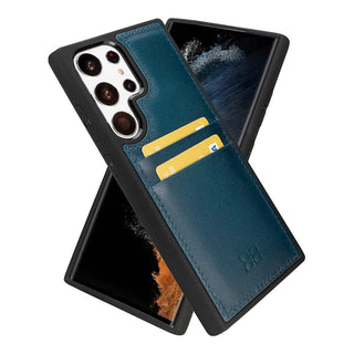 Bouletta Cep Telefonu Kılıfları Samsung Galaxy S23 Serisi Kartlıklı Deri Arka Kapak Premium Koruma