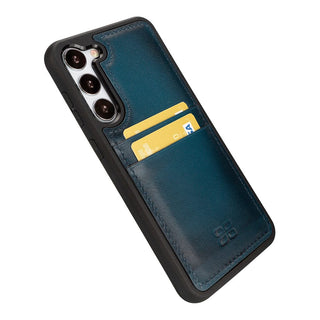 Bouletta Cep Telefonu Kılıfları Samsung Galaxy S23 Serisi Kartlıklı Deri Arka Kapak Premium Koruma
