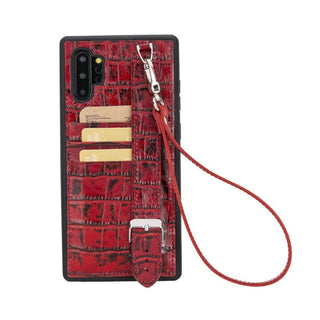 Bouletta Cep Telefonu Kılıfları Samsung Note 10 Serisi El Askılı Deri Arka Kapak Premium Koruma