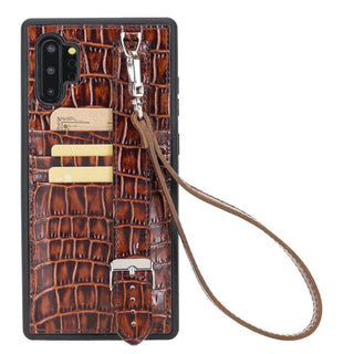 Bouletta Cep Telefonu Kılıfları Samsung Note 10 Serisi El Askılı Deri Arka Kapak Premium Koruma