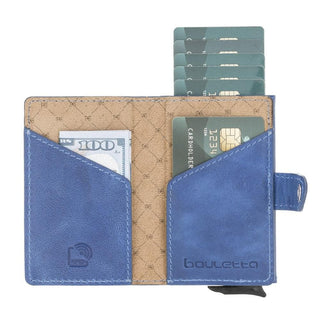 Bouletta LTD Wallets & Money Clips Terry Coin Leather Mechanical Card Holder Premium Koruma