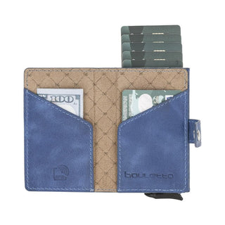 Bouletta LTD Wallets & Money Clips Terry Coin Leather Mechanical Card Holder Premium Koruma