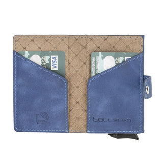 Bouletta LTD Wallets & Money Clips Terry Coin Leather Mechanical Card Holder Premium Koruma