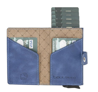Bouletta LTD Wallets & Money Clips Terry Coin Leather Mechanical Card Holder Premium Koruma