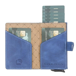 Bouletta LTD Wallets & Money Clips Terry Coin Leather Mechanical Card Holder Premium Koruma