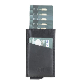 Torres Leather Mechanical Card Holder Bouletta