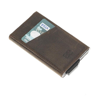 Torres Leather Mechanical Card Holder Bouletta