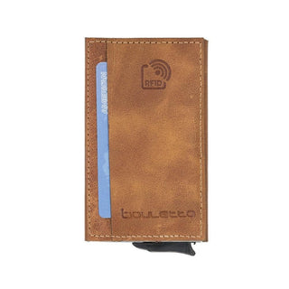 Torres Leather Mechanical Card Holder Bouletta