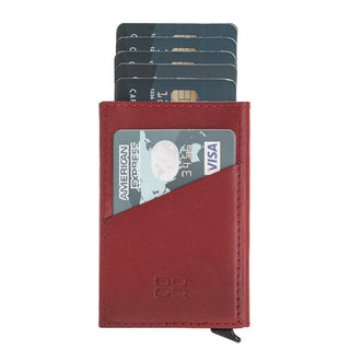 Torres Leather Mechanical Card Holder Bouletta