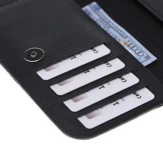 Universal Grip Genuine Leather Wallet Compatible with Phones up to 5.7" Bouletta LTD