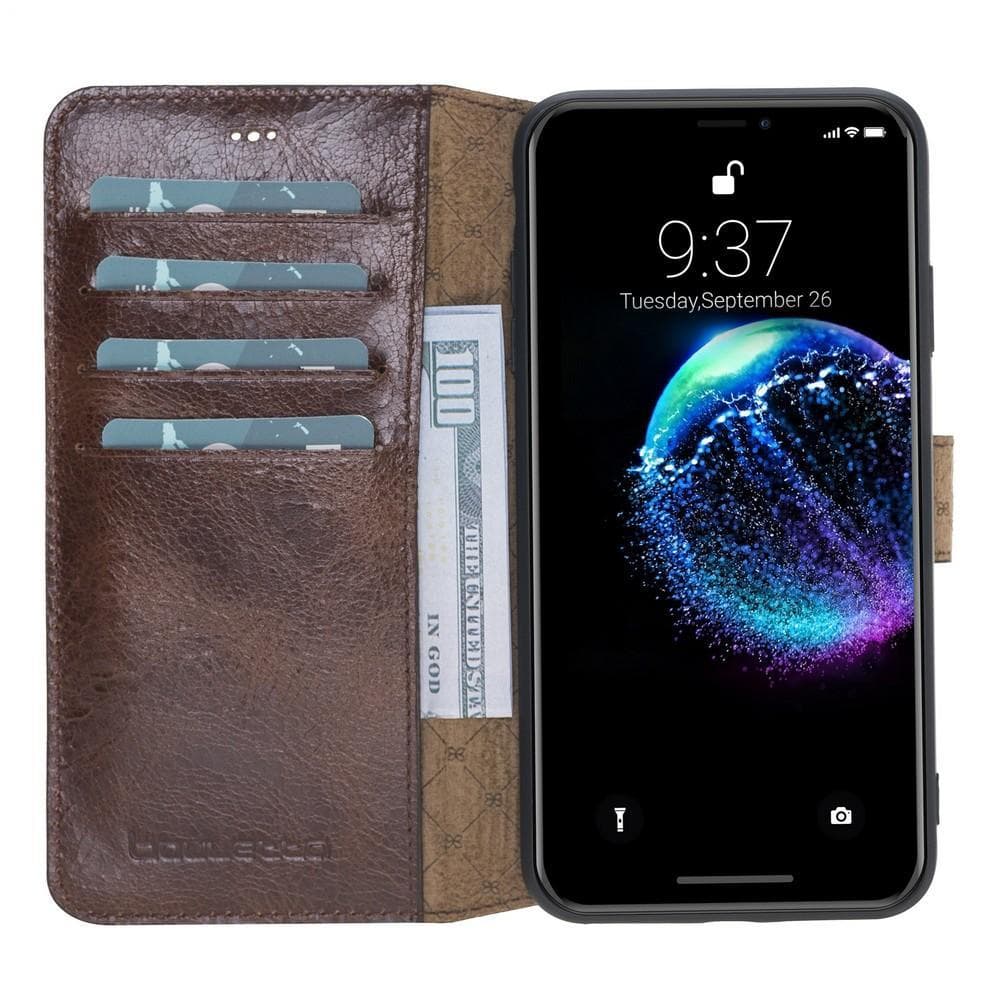 Wallet Folio Leather Case with ID slot for Apple iPhone X/XS and iPhone XR and XSmax Bouletta Shop